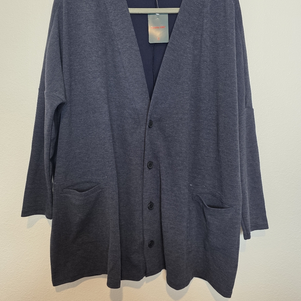 NWT Tommy John Zen Waffle Long Line Cardigan Size Small - Picture 9 of 14